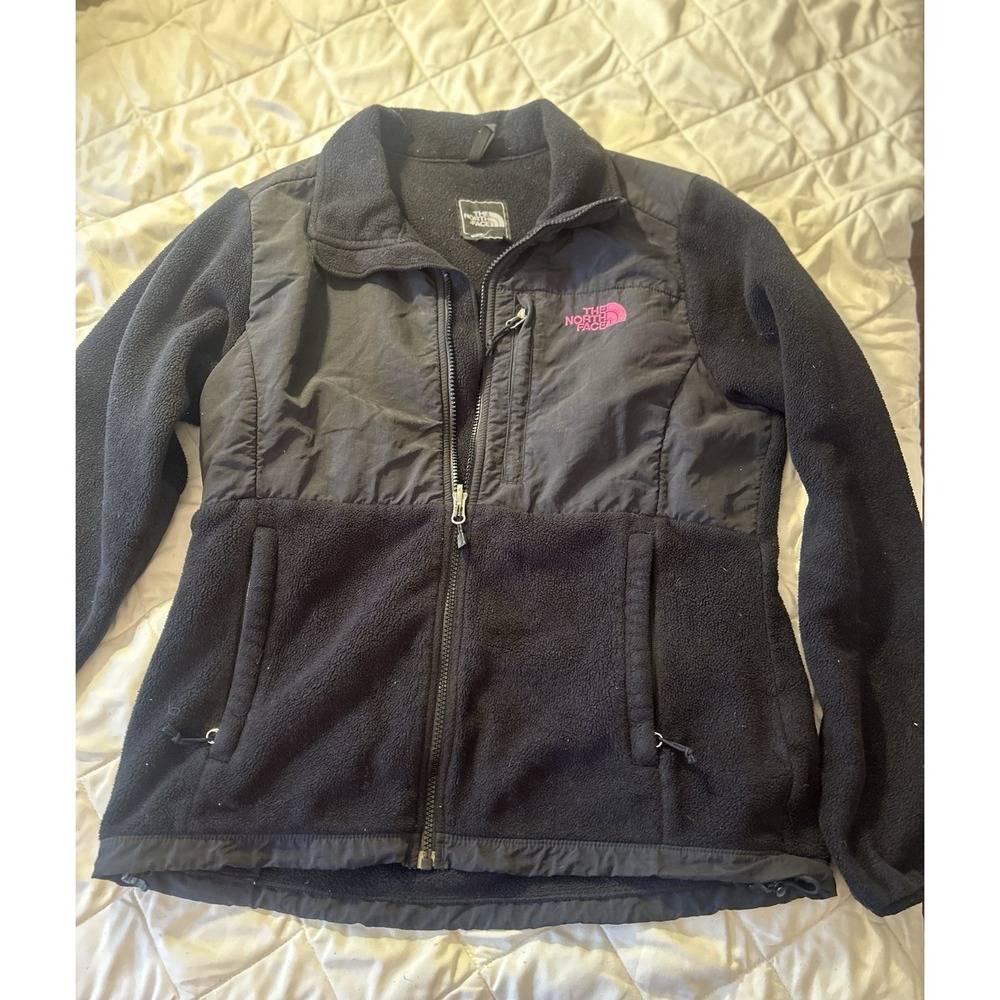 The North Face Women's Fleece Jacket Black Full Zip Outdoor Coat Size M/M